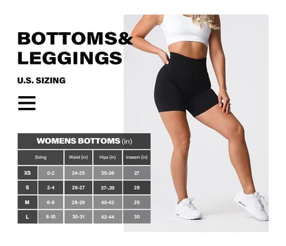 NVGTN Spandex Solid Seamless Shorts Women Soft Workout Tights Fitness Outfits Yoga Pants Gym Wear