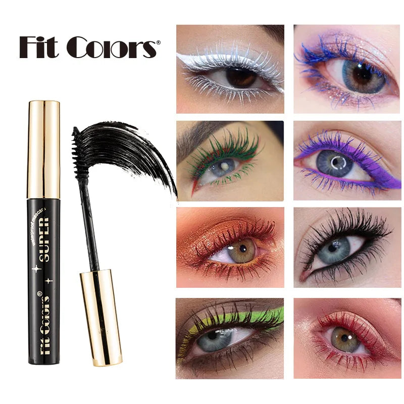 5D Silk Fiber Mascara Lash Color Mascara Waterproof 14 Colors 3D Mascara Eyelash Extension Thick Lengthening Eye Lashes Cosmetic