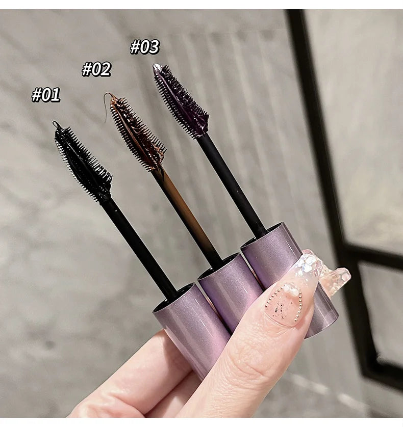 Black Purple Mascara Waterproof Long Lasting Extension Eyelashes Lengthening Curling Mascara Brown Eyelash Makeup Cosmetic