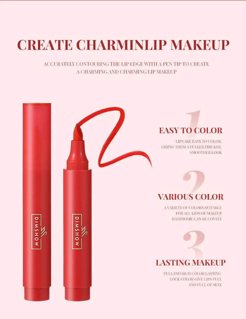 Water Lip Liner Marker Pen Hydrating Waterproof Lip Stain Long Lasting Colour Matte Lipstick Contour Pen With A Natural Effect