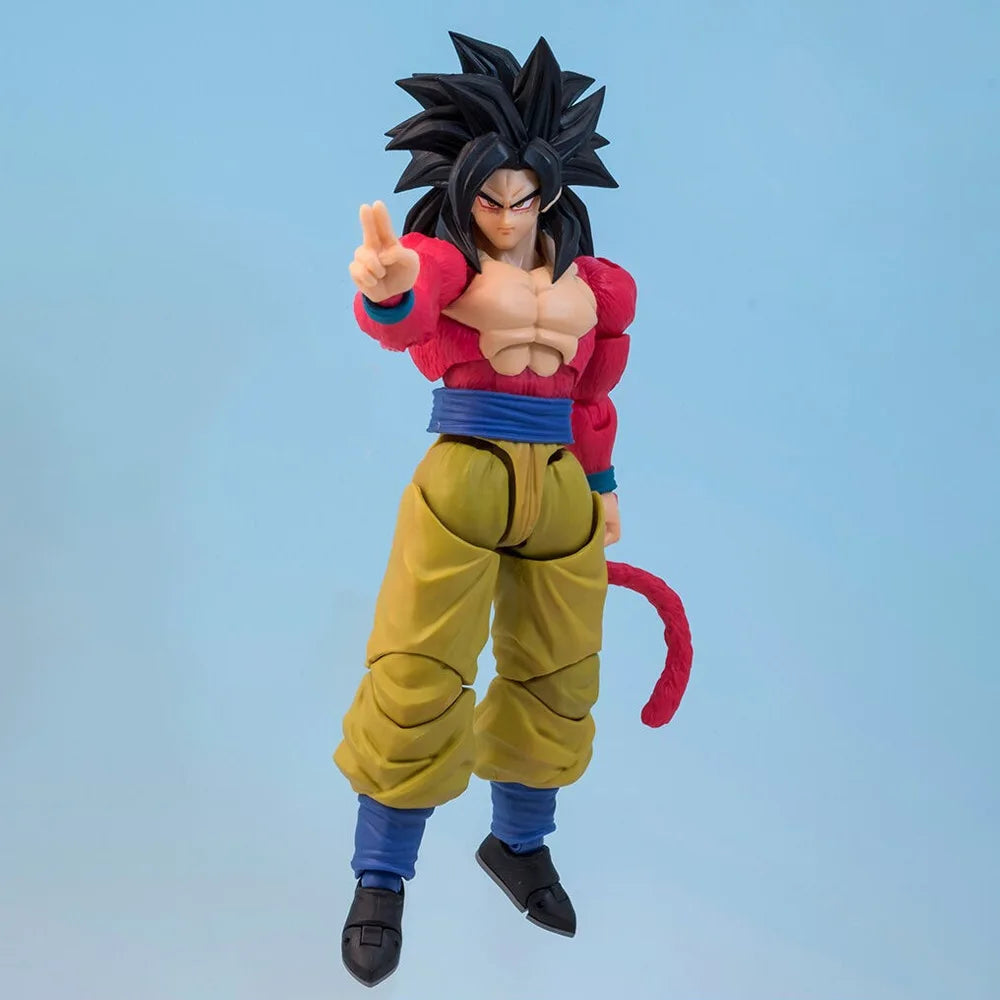 Dragon Ball Z Son Goku Action Figure Toys Super Ssj4 Figuras Anime Saiyan 4 Figurine 16cm Collection Movable Model Doll Gifts