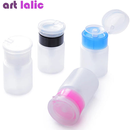 75ML Nail Art Mini Pump Dispenser Empty Bottle Acrylic Gel Polish Remover Cleaner Liquid Container Storage Small Pressure