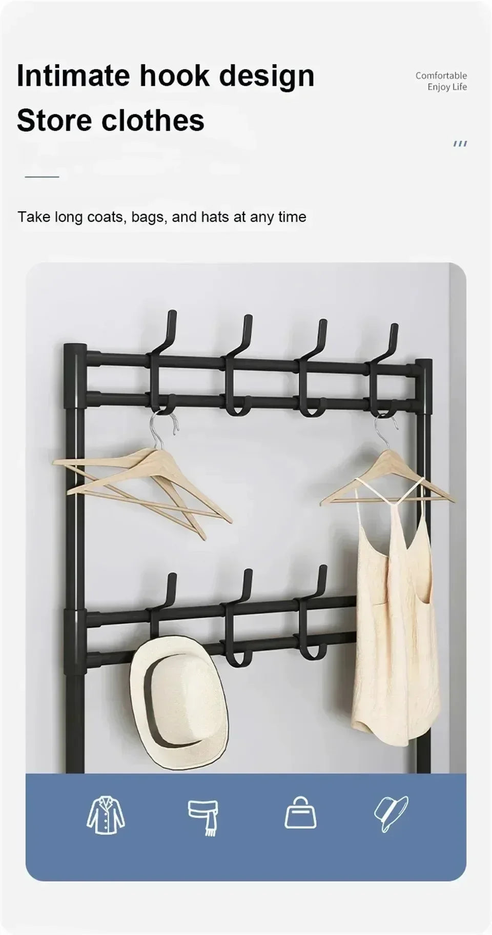 Shoe Multi-ayer Rack DIY Organizer Clothes Storage Load-bearing Organizer Hat Hanger Household Shoes  Multifunctional Shoe Rack