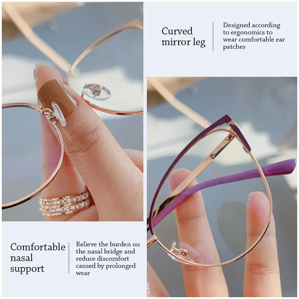 Blue Light Blocking Glasses for Women Optical Spectacle Eye Protection Computer Eyeglasses Fashion Brand Designers Eyewear