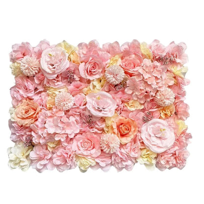 Pink Silk Rose Flower Wall Artificial Flower For Wedding Decoration BabyShow Party Christmas Home Backdrop Decor