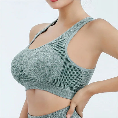 Women Sports Bra Top Push Up Fitness Yoga Bra Underwear Sport Tops For Women Breathable Running Vest Gym Wear