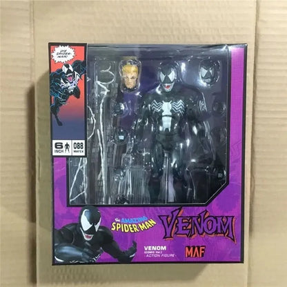 Mafex 088 Marvel Spider-Man Venom Comic Ver Re-Release Action Figures The Amazing Spiderman Collectible Toys Children For Gifts