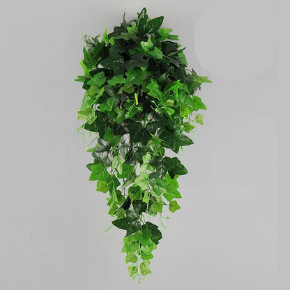 Artificial Plant Green Ivy Leaf Garland Silk Wall Hanging Vine Home Garden Decoration Wedding Party DIY Fake Wreath Leaves