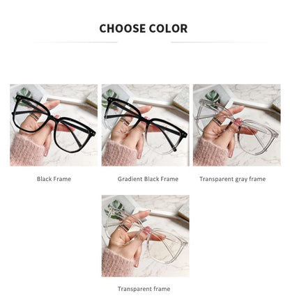 Blocking Glasses Cat Eye Clear Lens Ultralight Unisex Fashion Goggles Optical Spectacle Flat Lens Eye Protection Plain Glasses