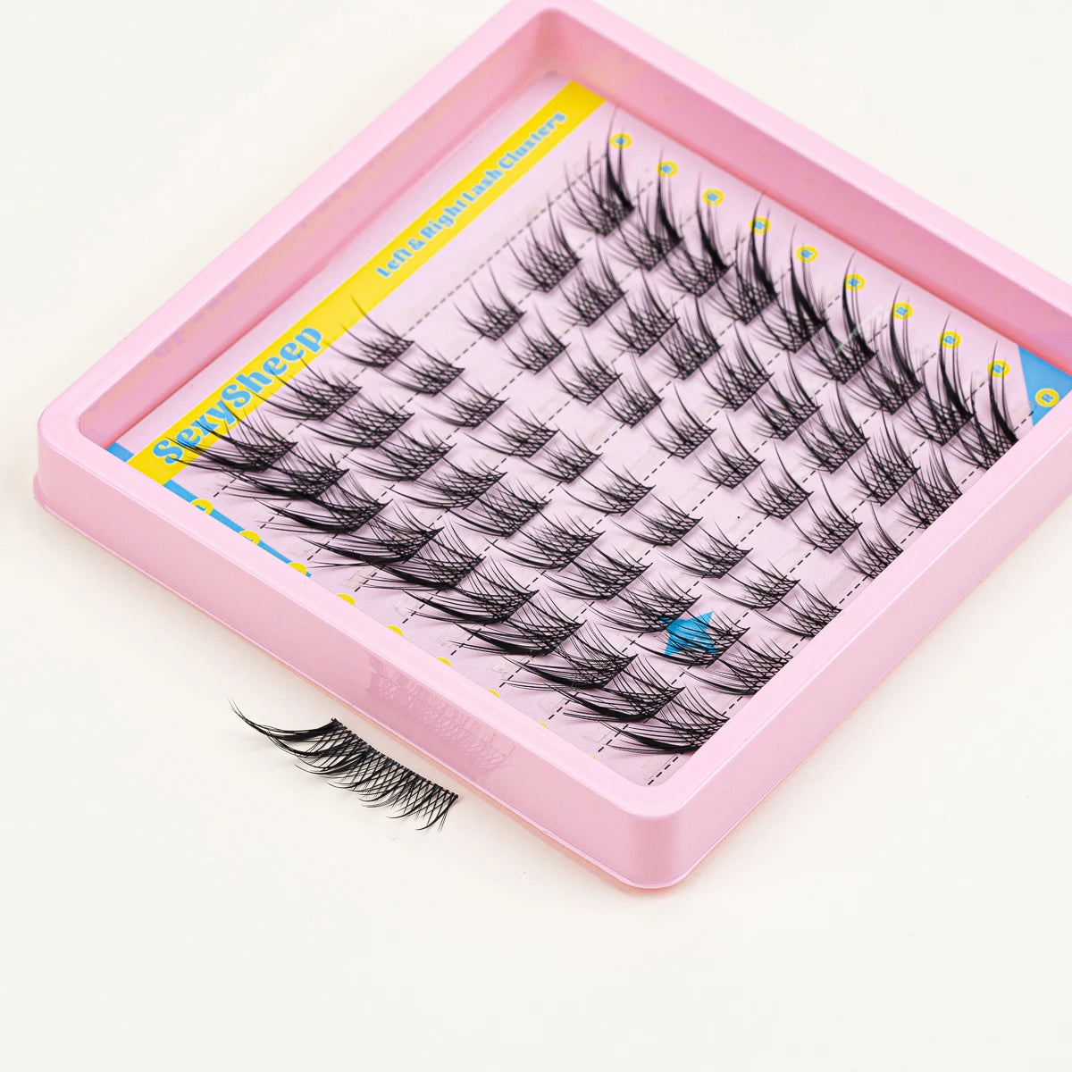 Natural Lashe Clusters DIY Manga Lashes Fox EyeTransparent Terrier Strands Eye Lash Soft False Eyelashes