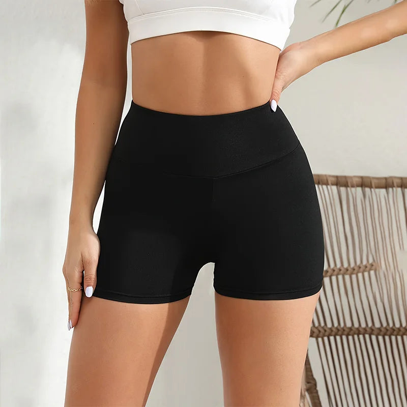 Workout Booty Spandex Shorts for Women High Waist Soft Yoga Shorts