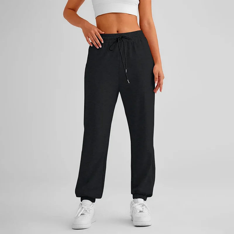 Women's Joggers Pants Drawstring Running Sweatpants with Pockets Lounge Wear