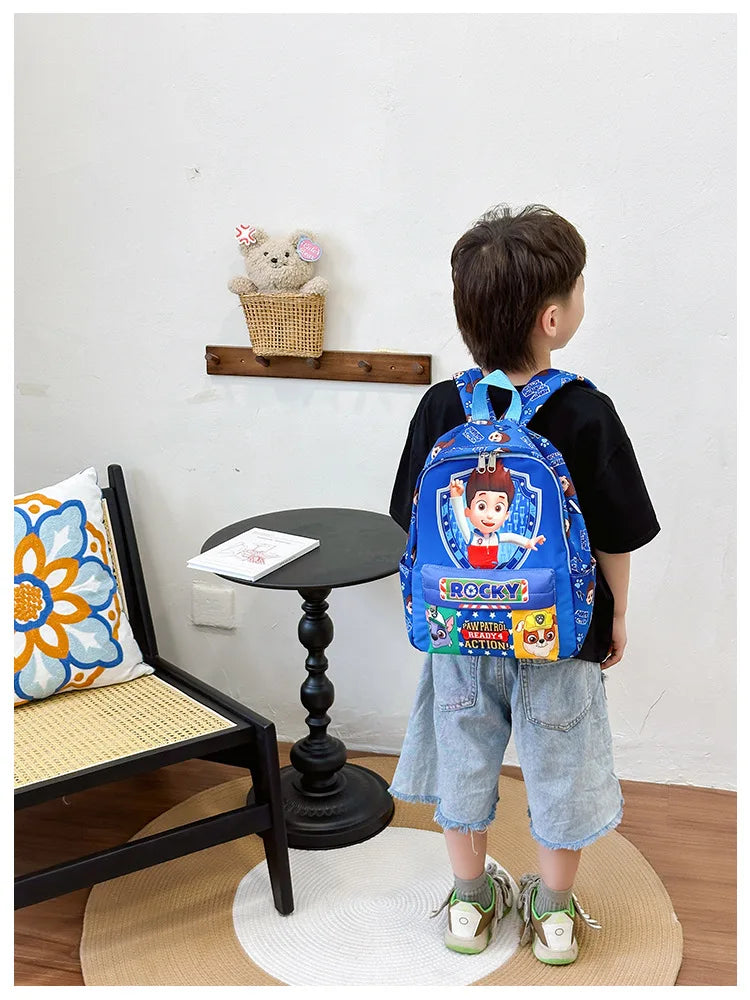 Original PAW Patrol Children School Bag Cute Dogs Fashion Boy Girl Backpack Kids Kindergarten Backpacks Chase Skye Baby Gift