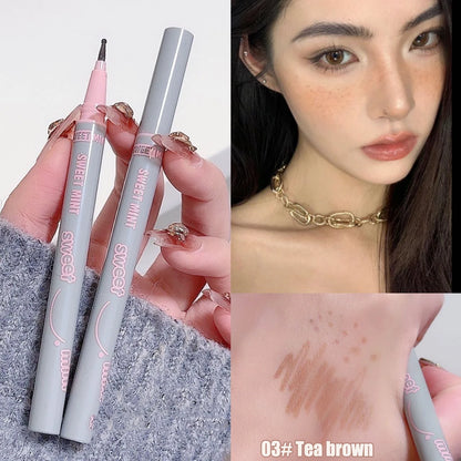 Natural Lifelike Fake Freckle Makeup Pen Liquid Lightweight Round Head Fake Spot Pen long Lasting Waterproof Face Dot Mole Pen