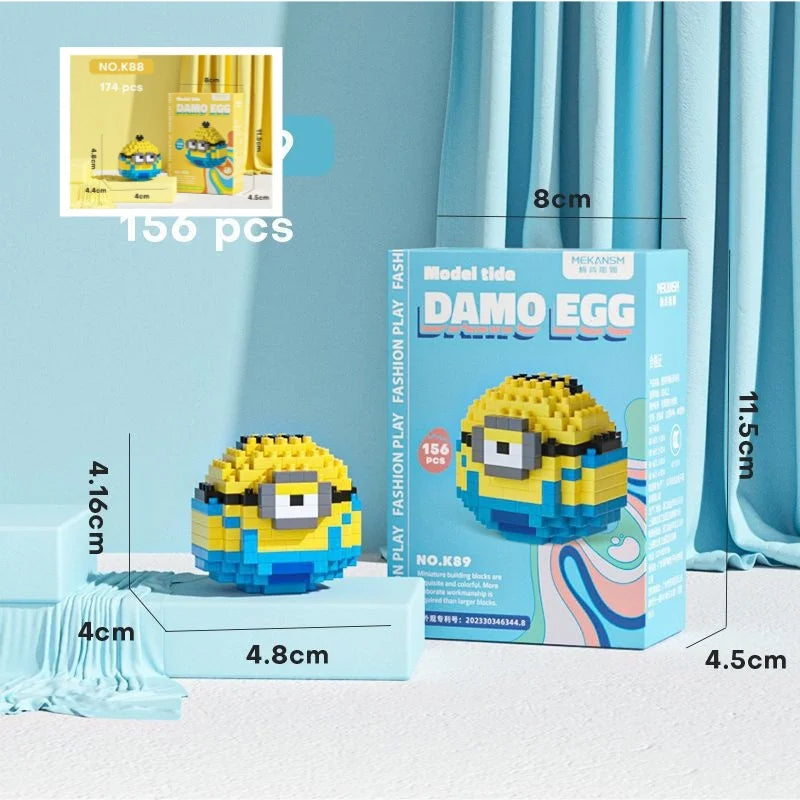 Minion Despicable Me movable doll building block model boys and girls children's educational assembled building block toy gift