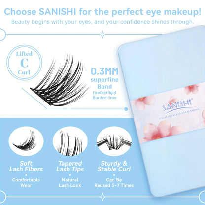 Lash Extension Kit, DIY Lash Extension Kit, 624/384 Individual Eyelash Extension Kit D Curl Eyelash Extension Kit