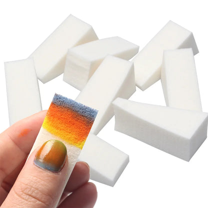 50/20Pcs Nail Art Soft Sponge Gradient Nail Art Stamper Tools Nail Gel Polish Color Patting Dyeing Tool Brush Manicure Sponges