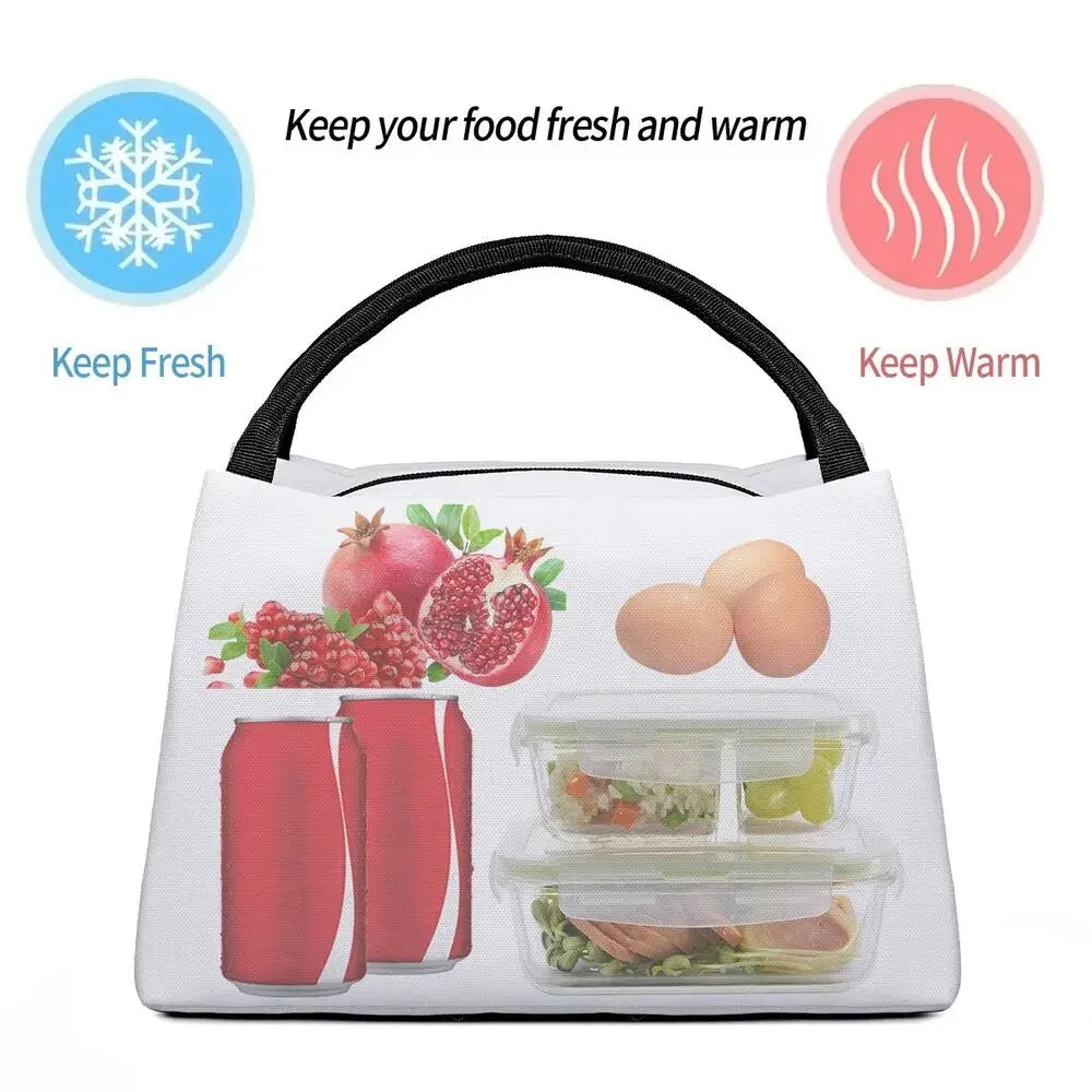 Palestine Tatreez Embroidery With Arabic Calligraphy Thermal Insulated Lunch Bags Palestinian Cross Lunch Tote Meal Food Box