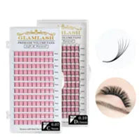 GLAMLASH 2D 3D 4D 5D 6D Premade Fans False Eyelashes Extension Russian Volume Lashes Faux Mink Individual Lash Extensions Cilia