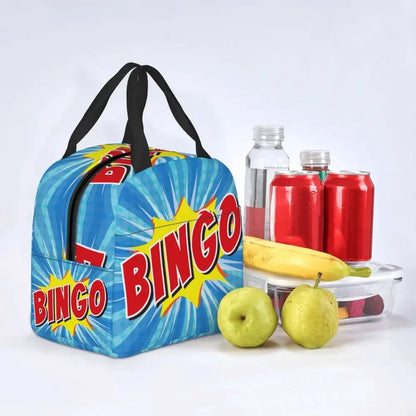 Hot Game Bingo Lunch Bag Leakproof Cooler Thermal Insulated Lunch Box For Women Kids School Beach Camping Travel Food Tote Bags