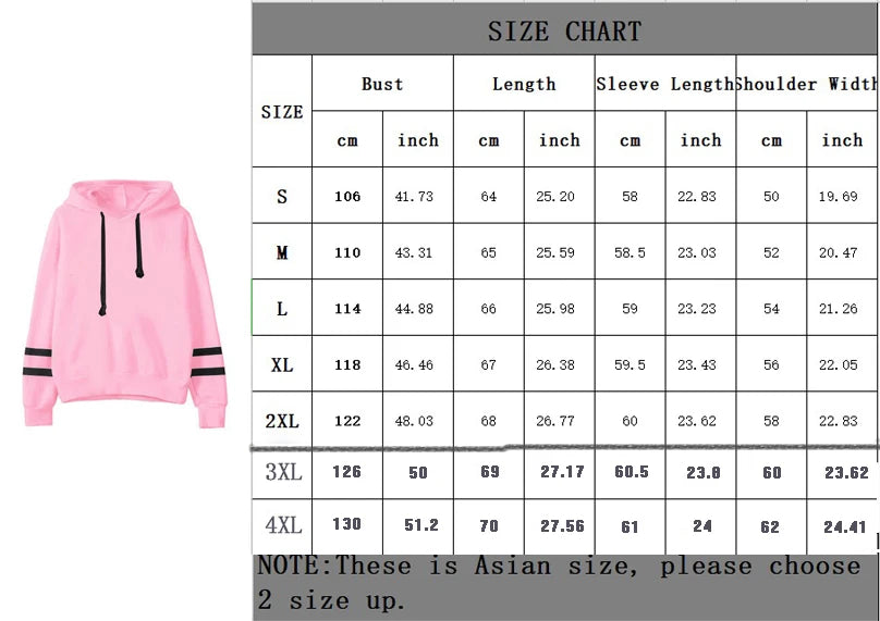 New Autumn Womens Hoodie Long-Sleeved Lazy Style Top Daily Striped Slim Fit Sweatshirts Solid Color Versatile Casual Tracksuit