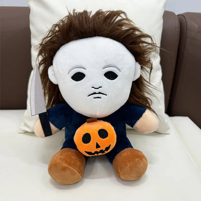 Michael Myers Plushie Doll Chucky Plush Halloween Demon King Animal Slippers Winter Warm Shoes Men Women's Indoor Kids Gifts