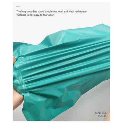 100Pcs Plastic Courier Green Express Bag Packaging Bags Thicken Clothing Waterproof Mailing Bags Self Seal Envelope Pouch