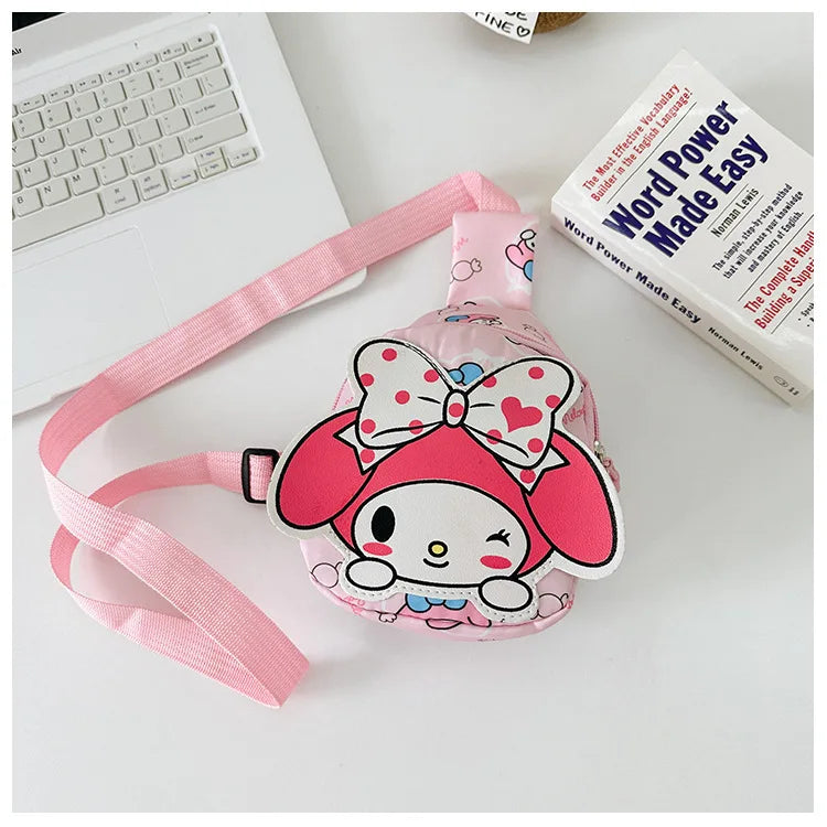 Sanrio Tide Children's Backpack Cartoon Cute Male and Girls Crossbody Shoulder Bag South Korea Ultra Light Children's chest bag