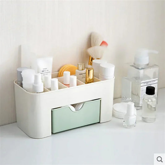 Hot Desktop Double Layer Makeup Organizers Storage Box Cosmetic Drawers Jewelry Display Box Case Container Boxes Organizer