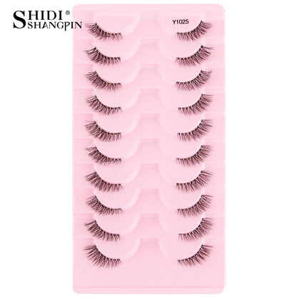 Half Lashes Mink Eyelashes Natural Soft Cat Eye False Eyelashes Long Wispy 3D Mink Lashes Makeup Eyelash Extension Fake Lashes