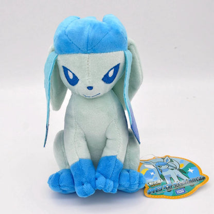 22cm Pokemon Plush Doll Toy Kawaii Glaceon Leafeon Espeon Jolteon Vaporeon Flareon Eevee stuffed doll for kids birthday gift