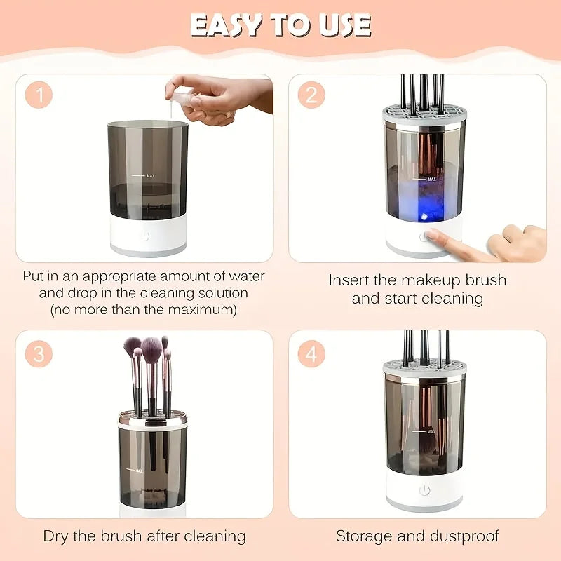 3 In 1 Electric Makeup Brush Cleaner  USB Plug Portable Eyeshadow Brush Holder Holder Tools and Dryer Beauty Makeup Tools