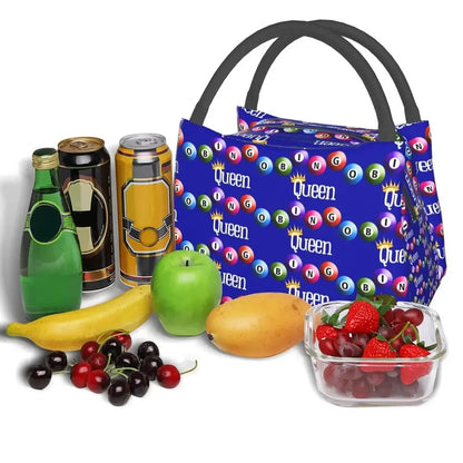 I Love Bingo Game Insulated Lunch Bags for School Office Waterproof Cooler Thermal Lunch Box Women lunchbag