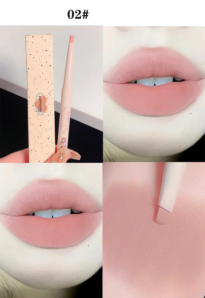 Milk Matte Smooth Lip Liner Pen Long Lasting Lipstick Contouring Waterproof Lip Stick Pencil Nude Pink Lip Tint Lipliner Makeup