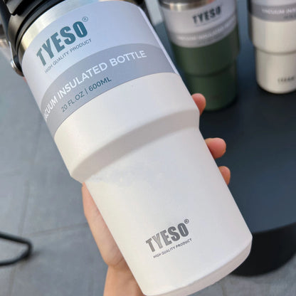 Tyeso Coffee Cup Stainless Steel Thermos Bottle Double-layer Insulation Cold And Hot Travel Mug Vacuum Flask Car Water Bottle