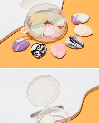 5/10Pcs Mini Finger Puff Foundation Powder Detail Makeup Sponge Puff Face Concealer Cream Blend Cosmetic Accessories Makeup Tool