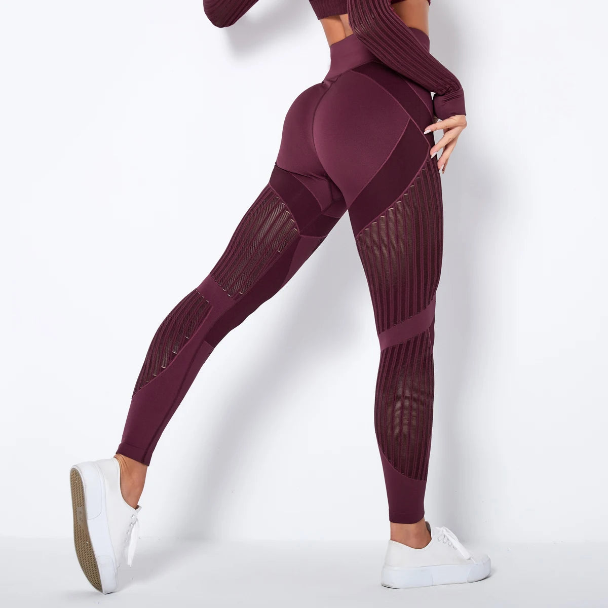 Sexy Women Fitness Leggings Hollow Seamless Leggings High Waist Gym Workout Legging Fashion Breathable Yoga Pant