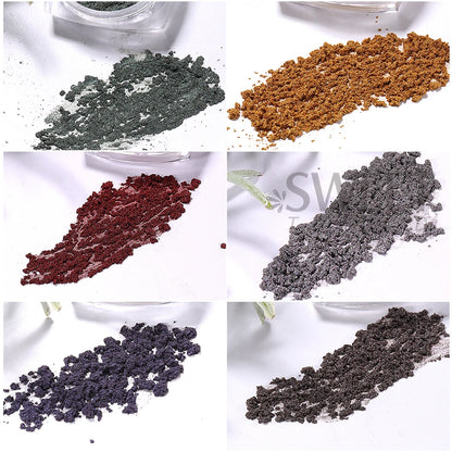 6 Colors Cat Eye Chrome Magnetic Nail Powder Pearl Fairy Pigment Reflective Effect Rubbing Dust DIY Charm Manicure Decor Flash