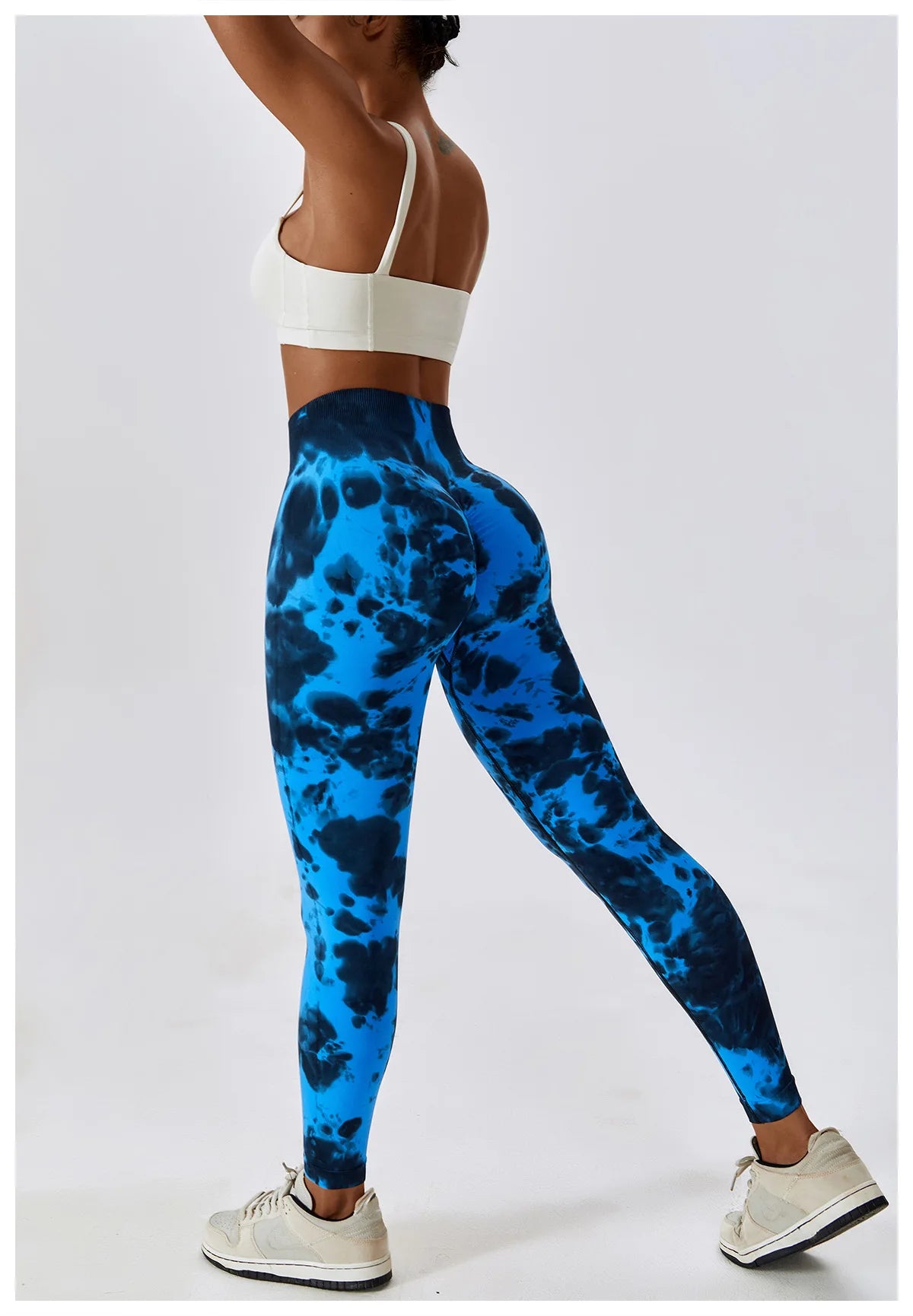 Tie Dye Seamless Yoga Pants Sport Leggings Women High Waist Push Up Woman Tights Fitness Running Workout Leggins Gym Clothing