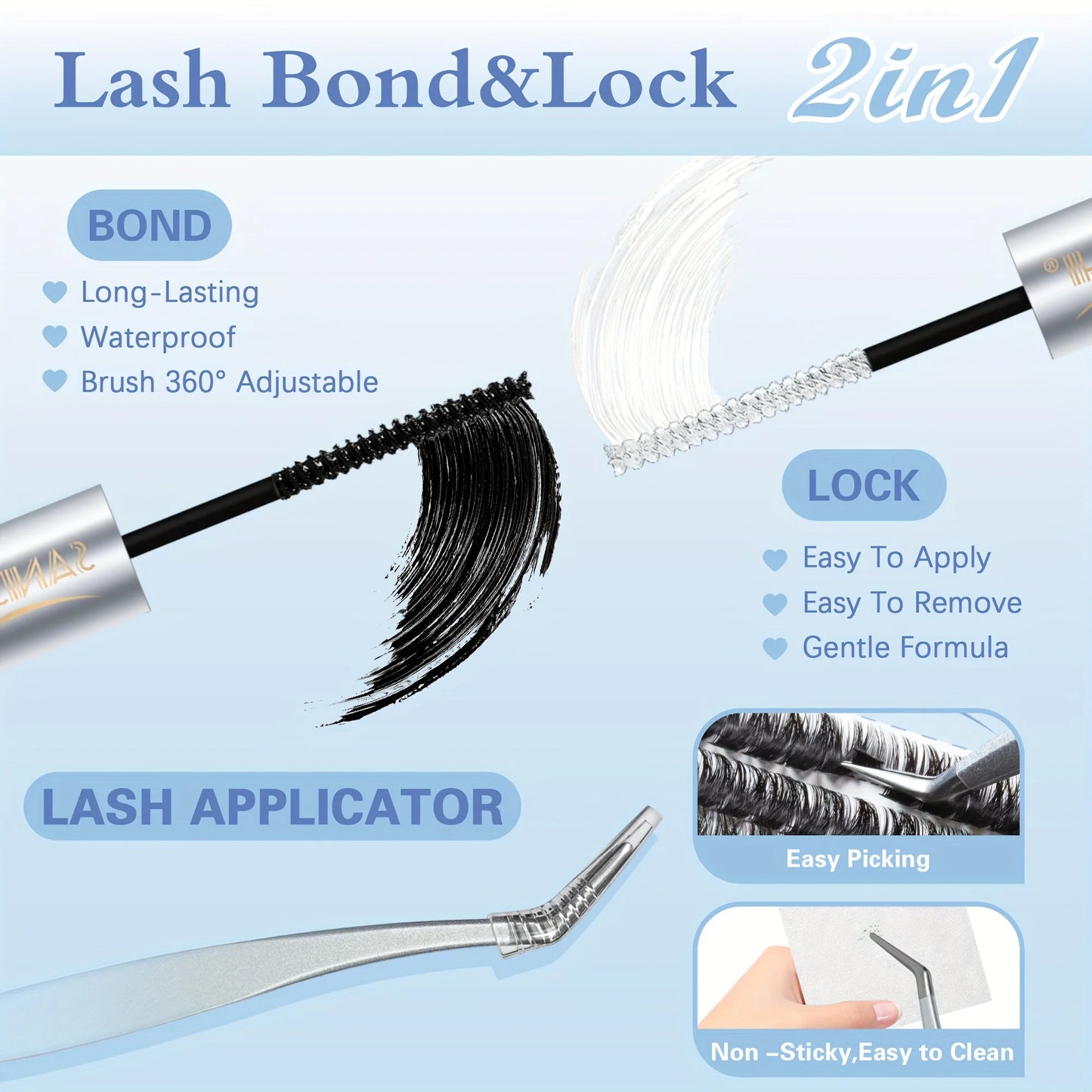 Lash Extension Kit, DIY Lash Extension Kit, 624/384 Individual Eyelash Extension Kit D Curl Eyelash Extension Kit