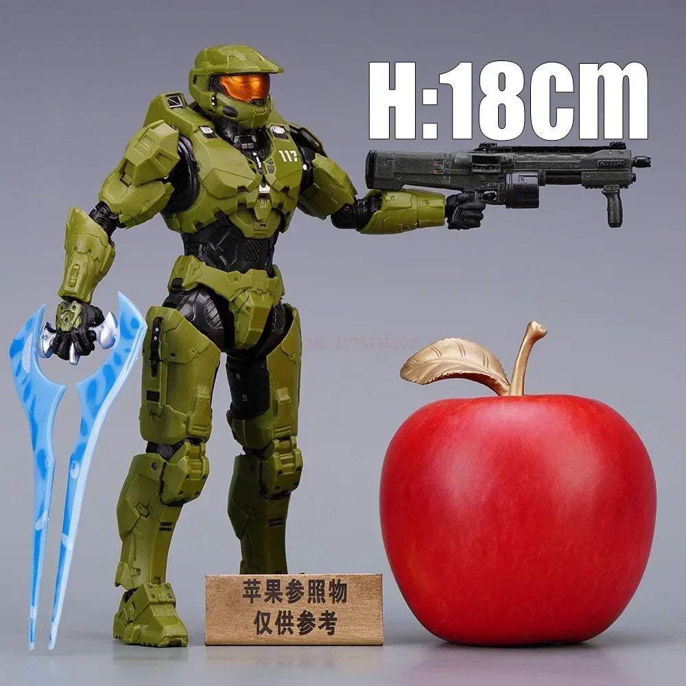 Hot 18cm Halo Infinite Master Chief Mjolnir Mk Vi 1/12 Scale 17.5cm 6" Action Figure Re:Edit Gen.3 117 Ko'S 1000 Model Toy Gift