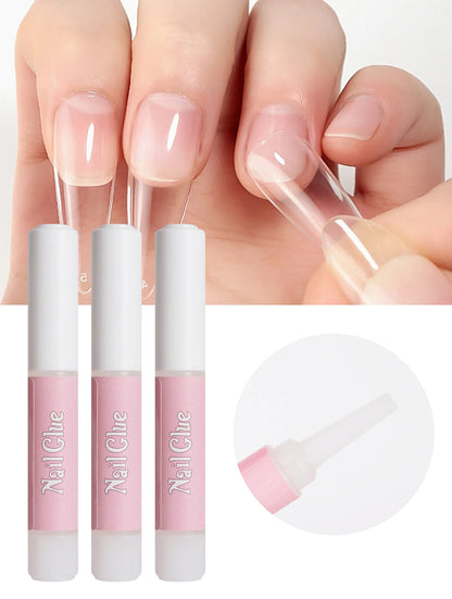 10pcs DIY Press on Nails Affordable Strong Adhesive Nail Glue UV Gel Acrylic Nail Tips Low Price Nail Art Tools