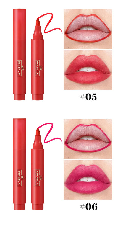 Water Lip Liner Marker Pen Hydrating Waterproof Lip Stain Long Lasting Colour Matte Lipstick Contour Pen With A Natural Effect