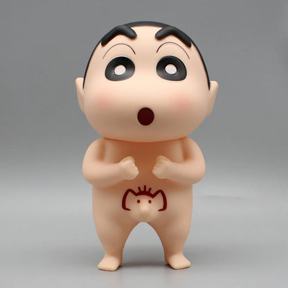 Q edition slippery Crayon Shin chan Action Figure Elephant with long nose Figures 15cm Collectible Model Doll Car Ornament Gifts