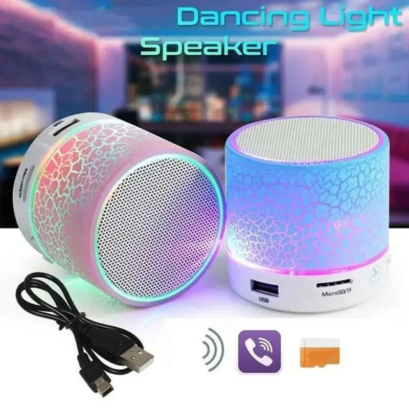 Led Light Crack Wirless Bluetooth Speaker Outdoor Sound Box Small Protable Speaker For Mobile Phone