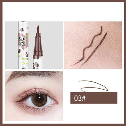 1pcs Lying Silkworm Eyeliner Pen Tea Brown Liquid Eye Shadow Pencil Smooth Quick-drying Cosmetics Cows Eye Makeup Beauty Tools