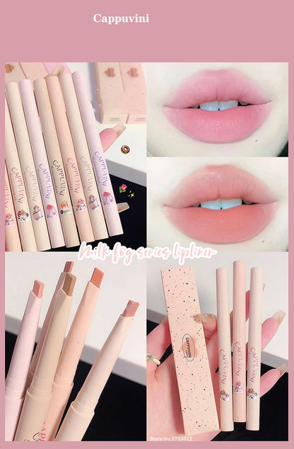 Milk Matte Smooth Lip Liner Pen Long Lasting Lipstick Contouring Waterproof Lip Stick Pencil Nude Pink Lip Tint Lipliner Makeup