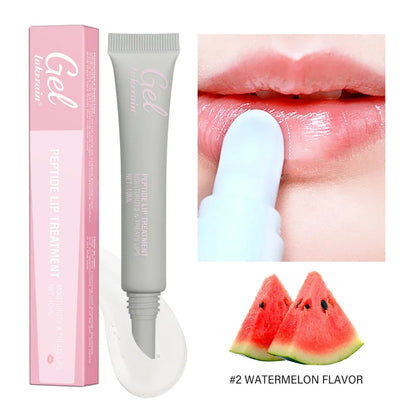 Peptide Lip Treatment Moisturizing Lip Mask Gel To Remove Dead Skin Lipstick Base Fruit Odor Lip Cream Repair Lip Care Mask 10ml