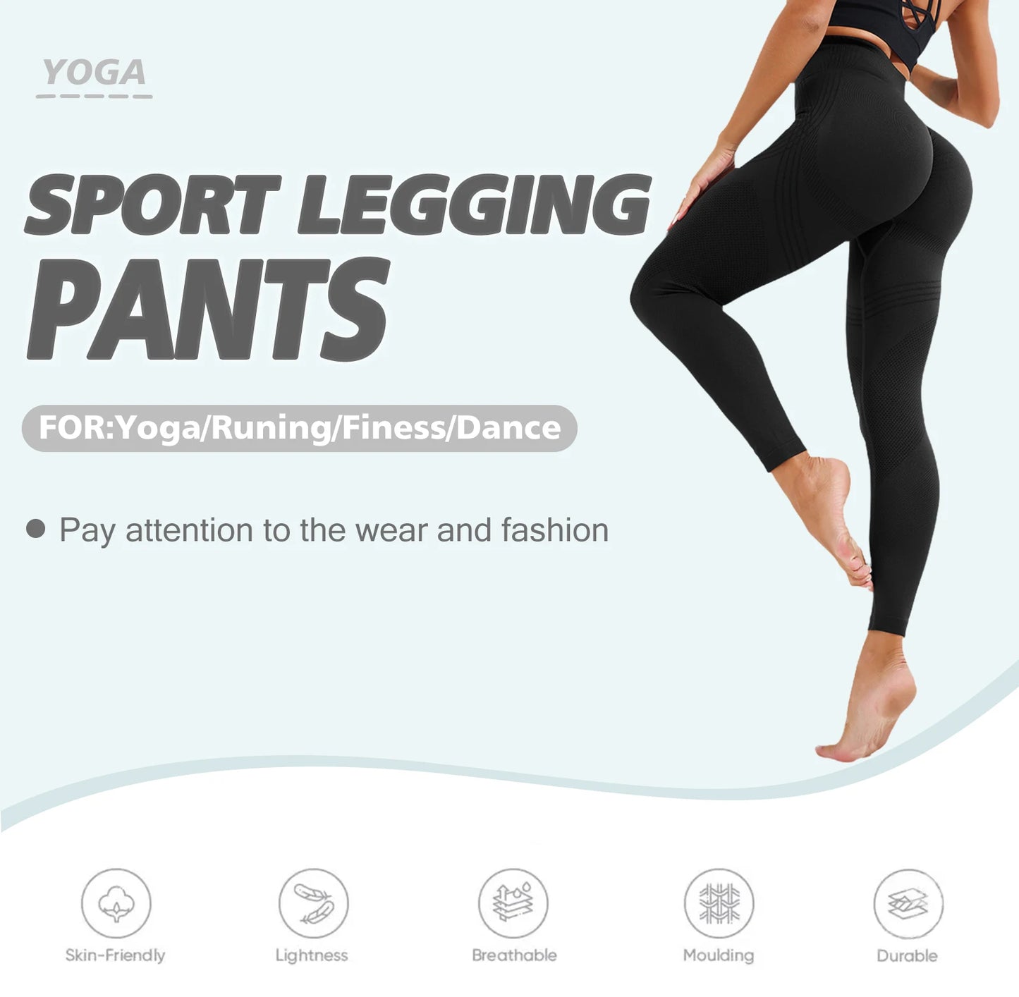 Women's Yoga Leggings High Waisted Leggings Soft Athletic Tummy Control Pants for Running Yoga Workout Leggings