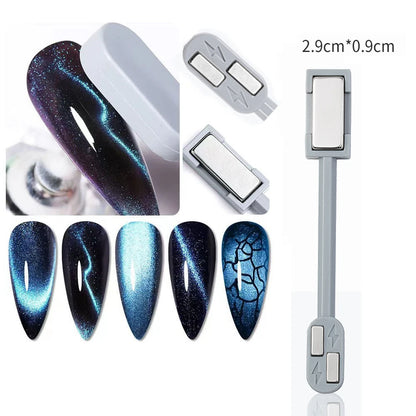 Super Strong Thick Strip Magnet Cat Eyes Magnet for Nail Gel Polish 3D  Line Strip Effect French Multi-Function Magnet Pen Tools